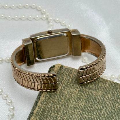 Rose Gold Geneva Cuff Watch