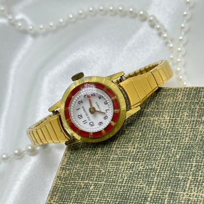 Red and Gold Piz Gloria Vintage Watch