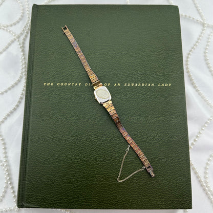 Dainty Gold Square Dial Seiko Watch