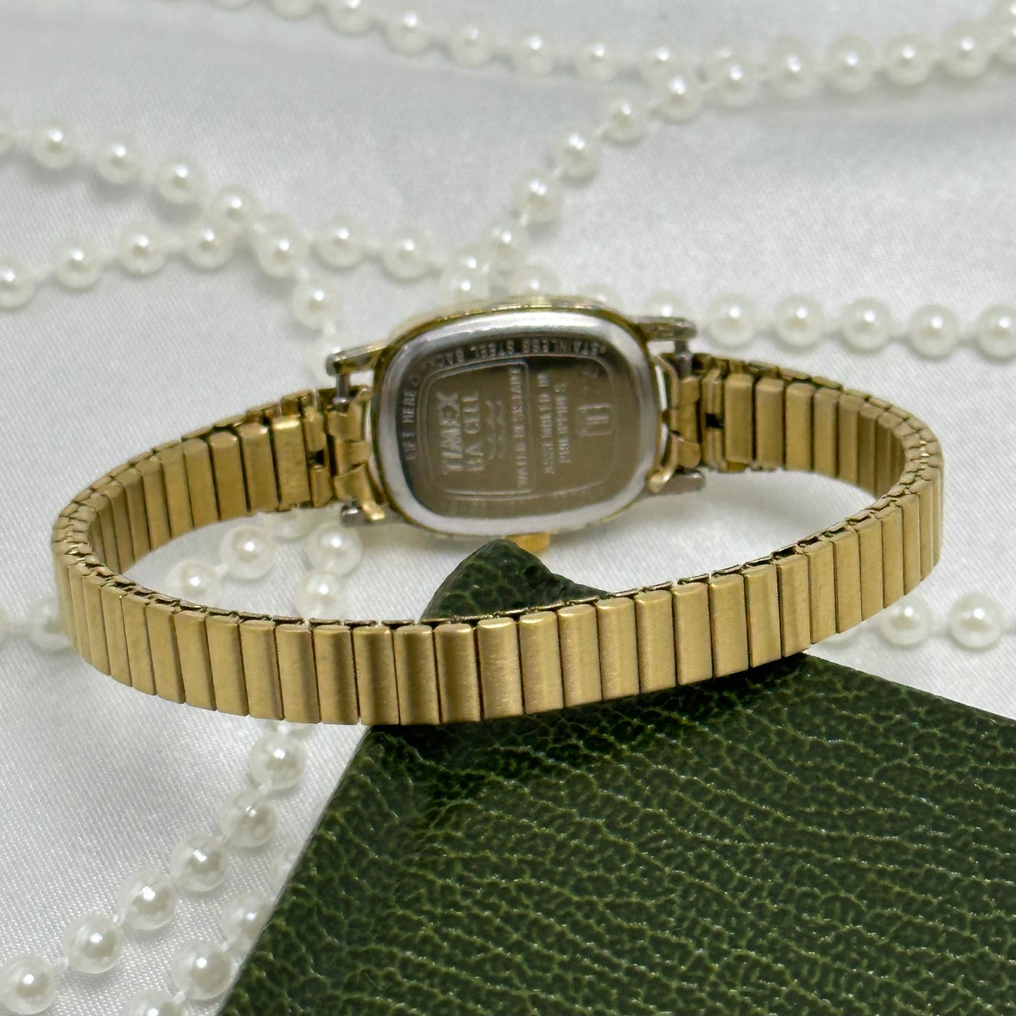 Classic Square Dial Gold Timex Watch