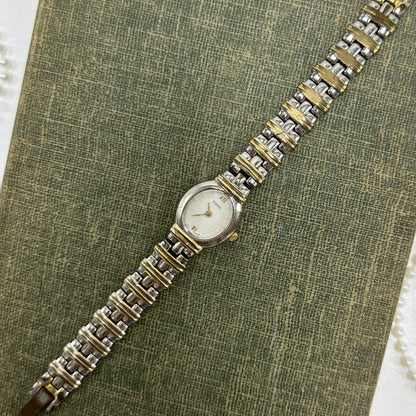 Two-Tone Oval Dial Pulsar Watch