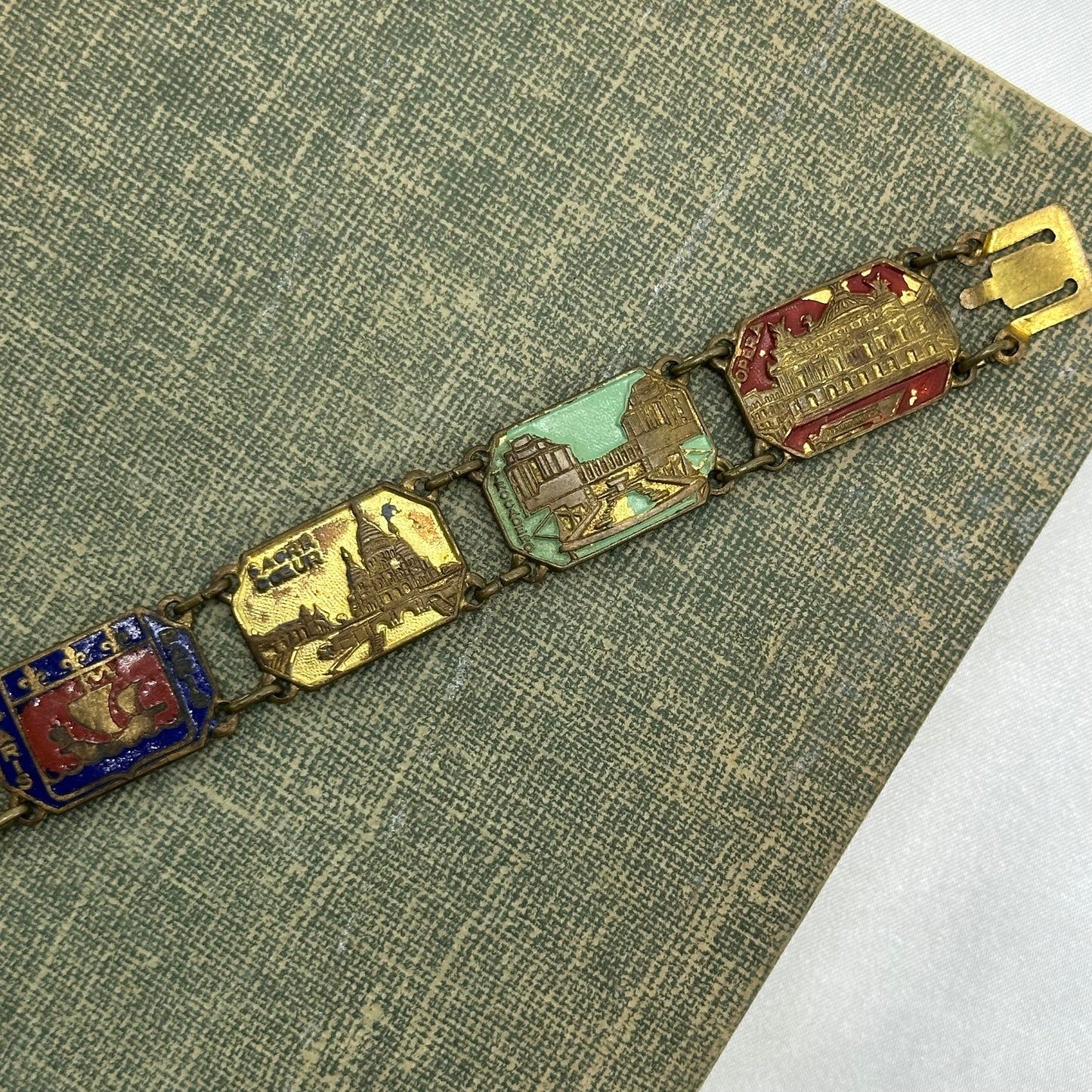 Antique Travel Tile Bracelet
