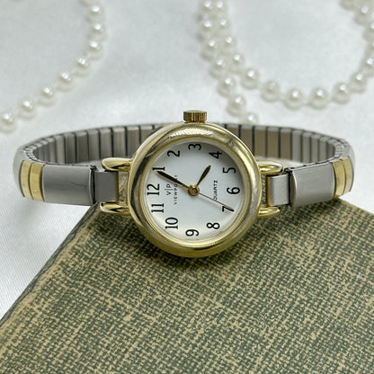 Two-Tone Round Dial Viewpoint Watch