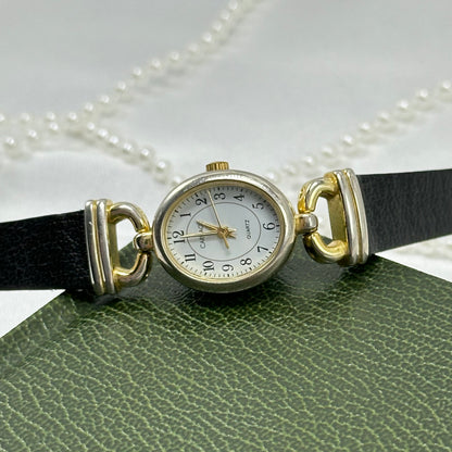 Classic Gold and Black Carriage Watch