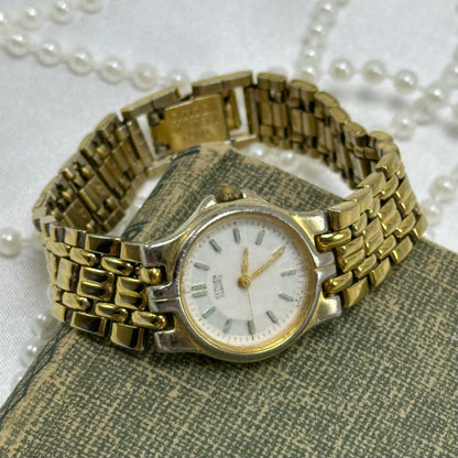 Vintage Gold Round Dial Citizen Watch