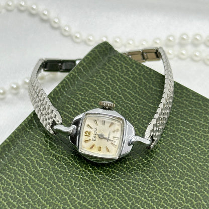 Dainty Vintage Silver Caron Wind-Up Cocktail Watch