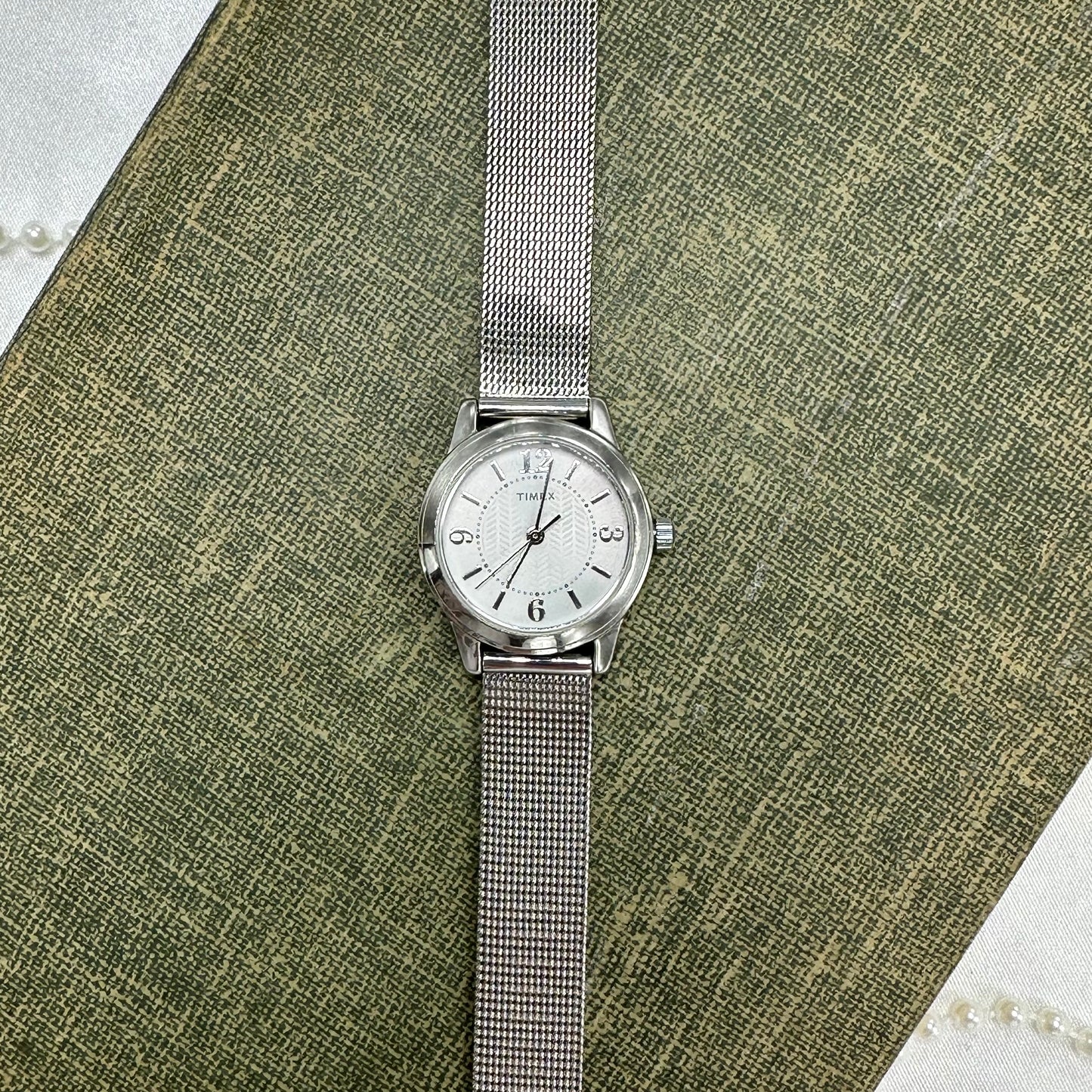 Silver Classic Round Dial Timex Watch