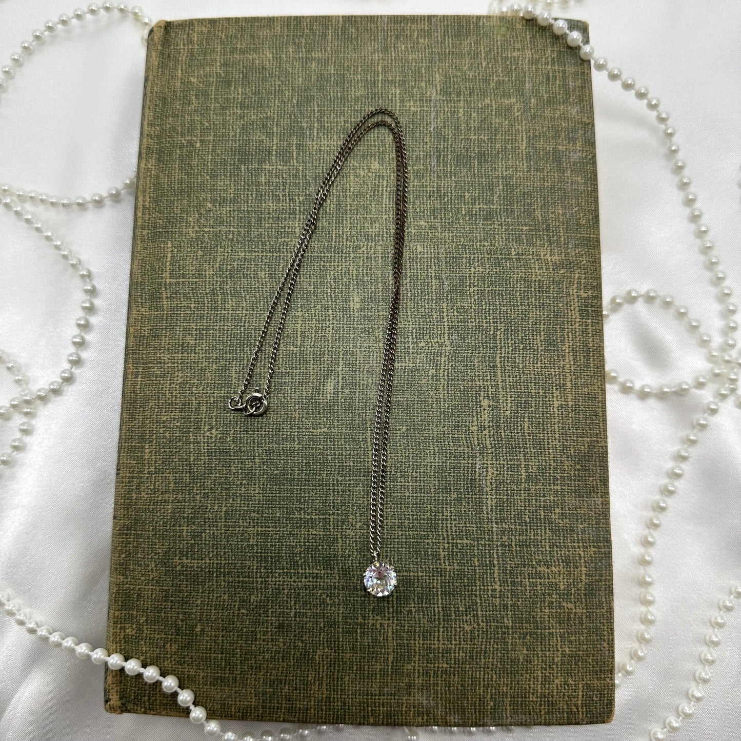 Vintage Single Stone Necklace