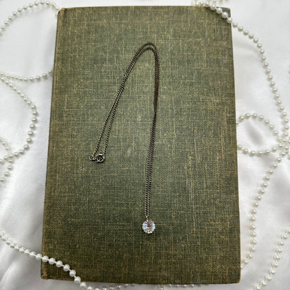 Vintage Single Stone Necklace