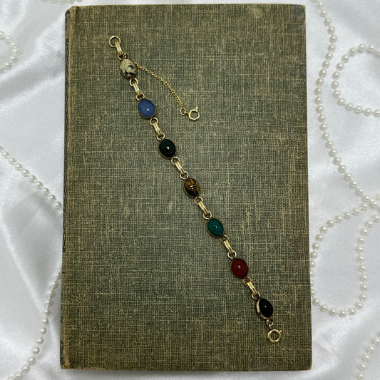 Vintage Gold Filled Scarab Bracelet