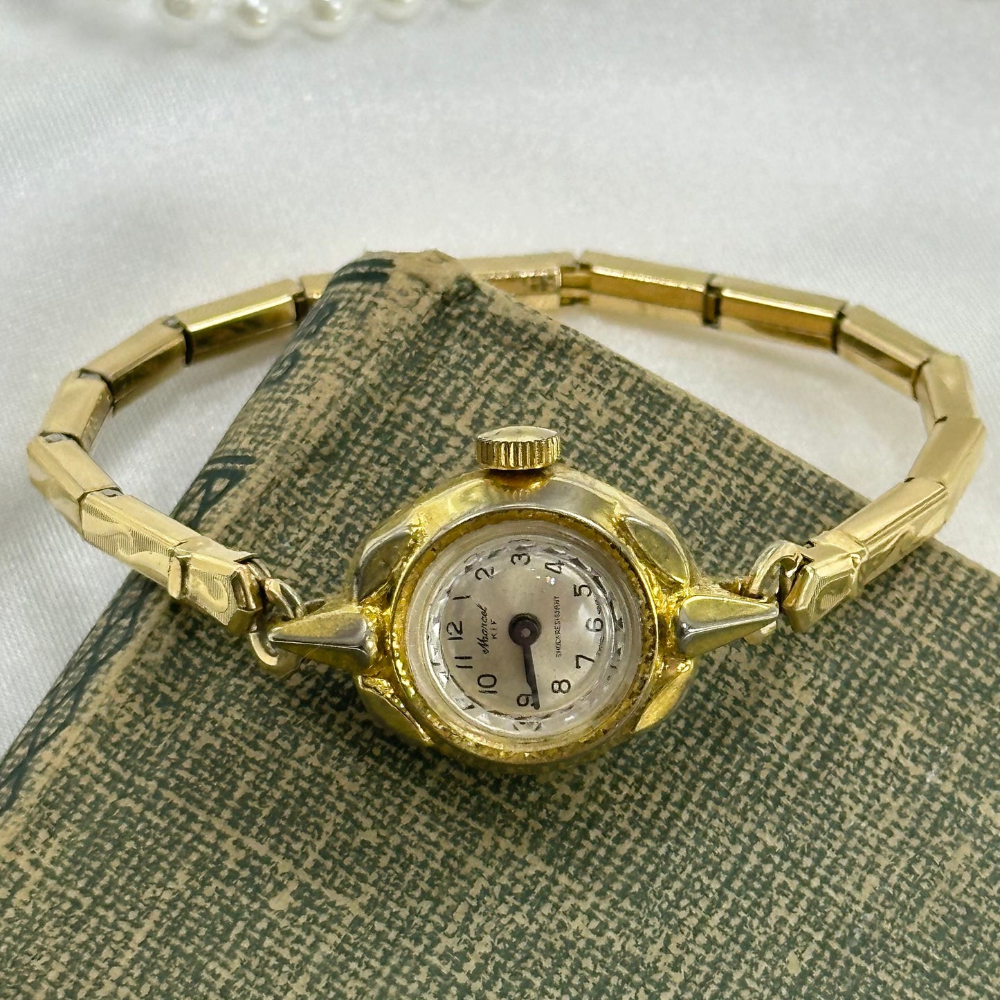 Dainty Vintage Gold Marcel Cocktail Watch