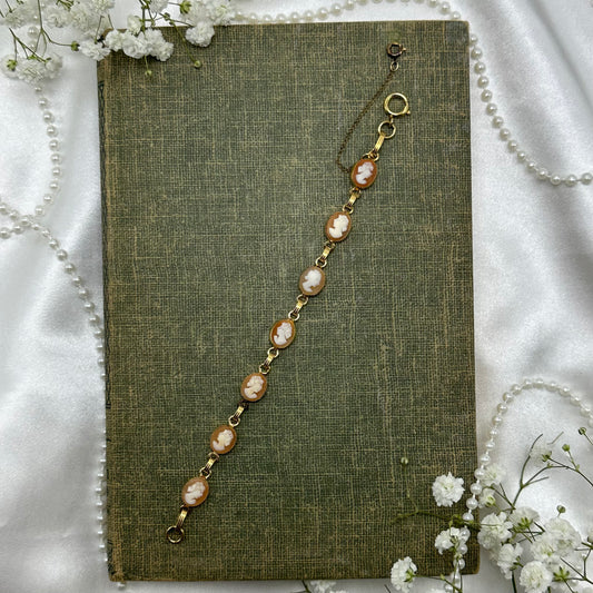 Vintage 14k GF Cameo Bracelet
