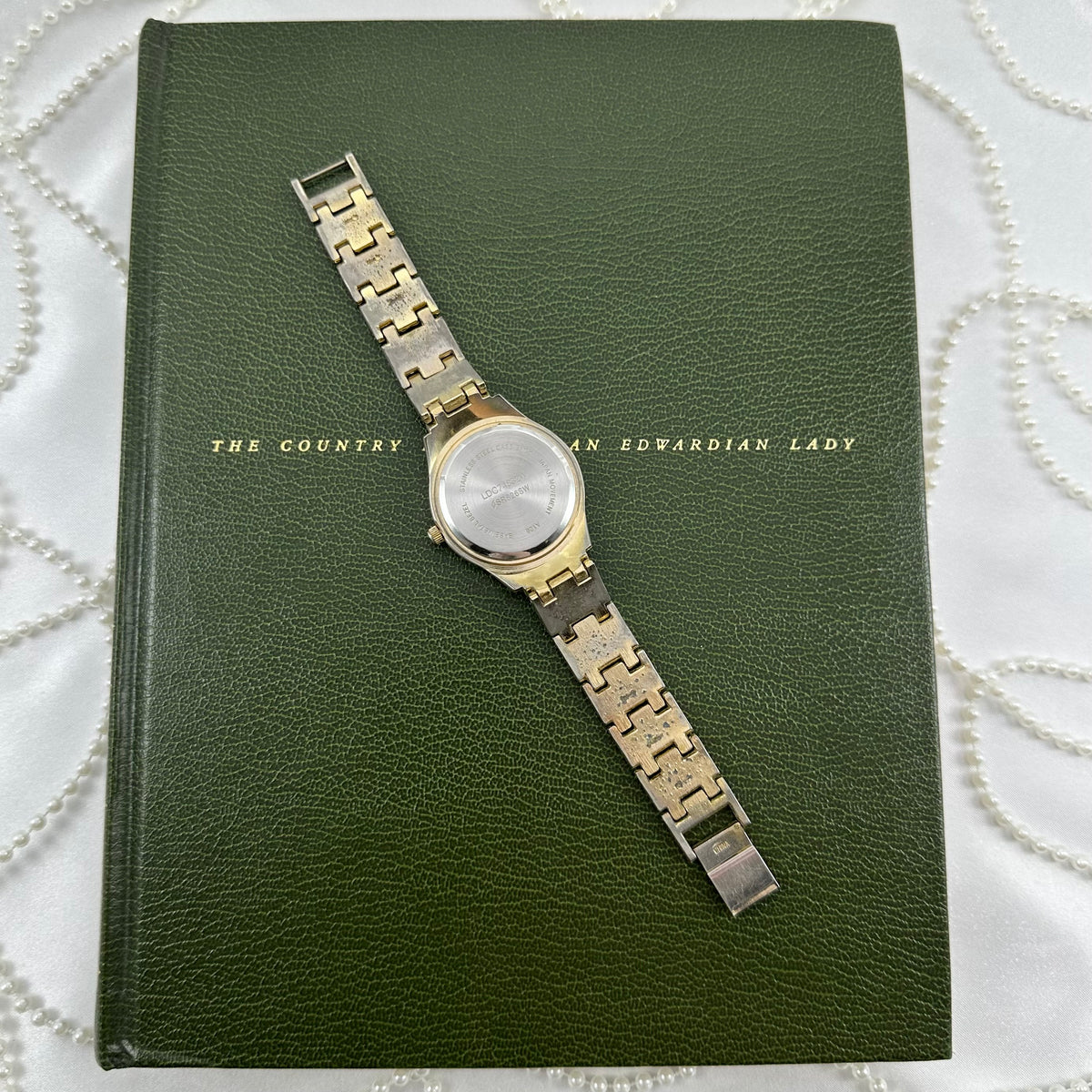 Silver Round Dial Diamanté Watch