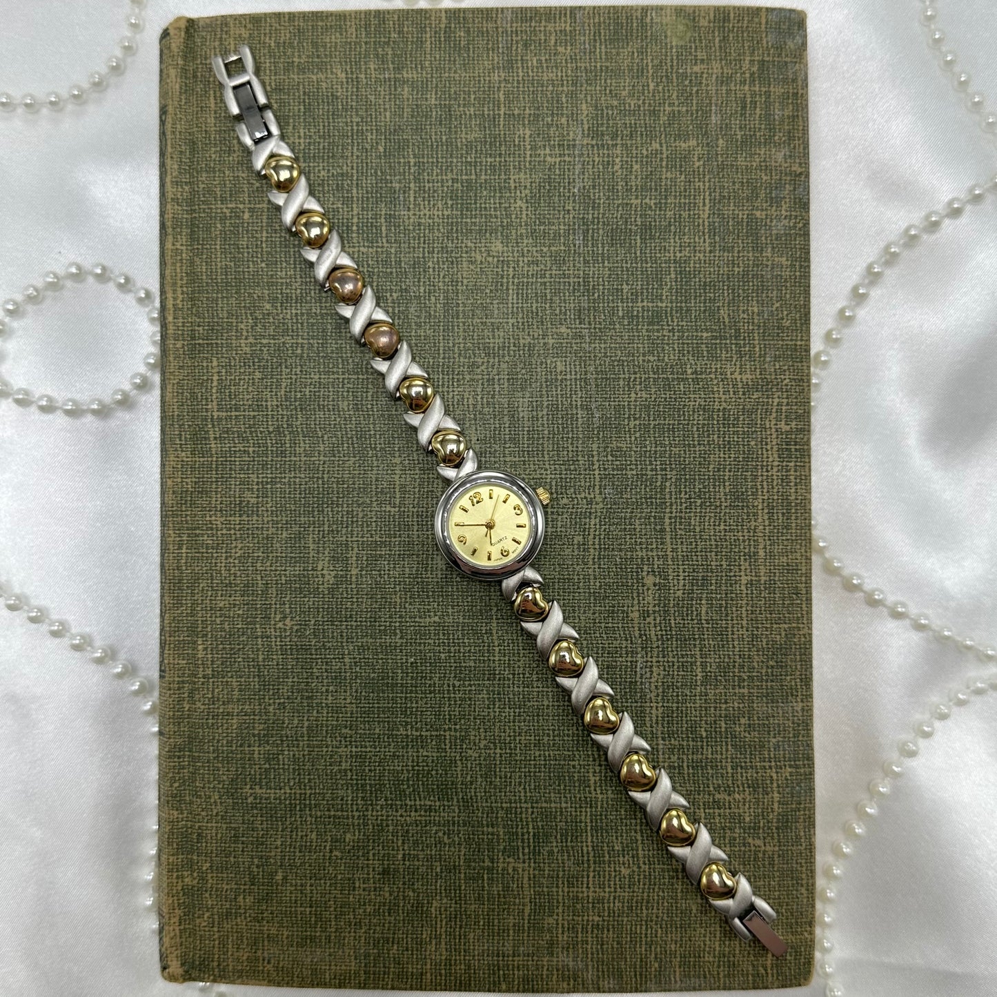 Two-Tone Heart Watch