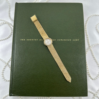 Diamanté Wind-Up 17 Jewels Round Dial Watch