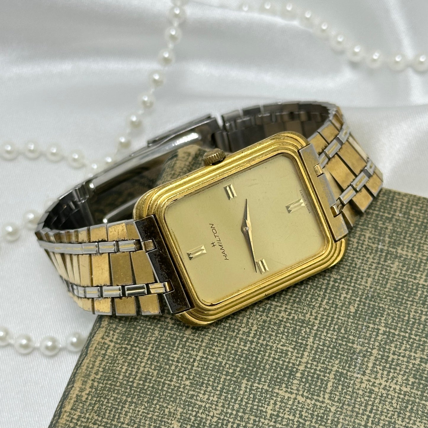 Gold Vintage Hamilton Tank Watch