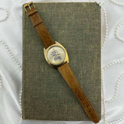 Vintage Gold Bayliner Buccaneer Sailboat Yacht Automatic Watch