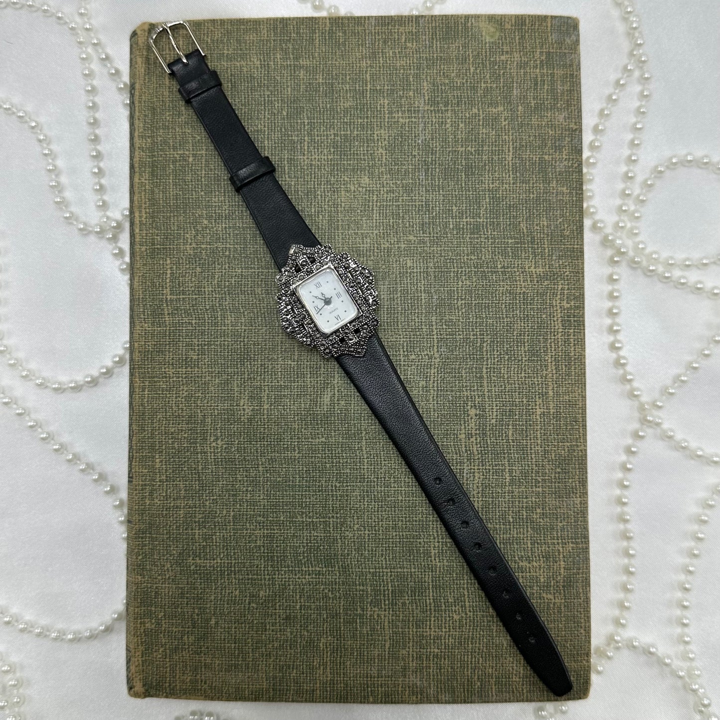 Vintage Silver Avon Victorian Time Watch