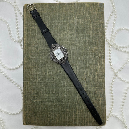 Vintage Silver Avon Victorian Time Watch