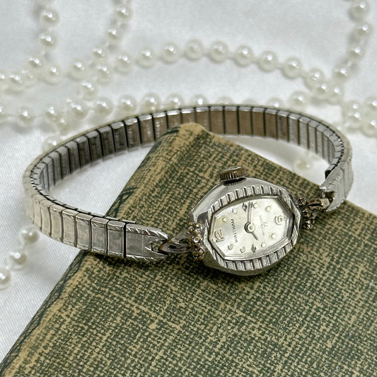 Vintage Silver Waltham Wind-Up Watch