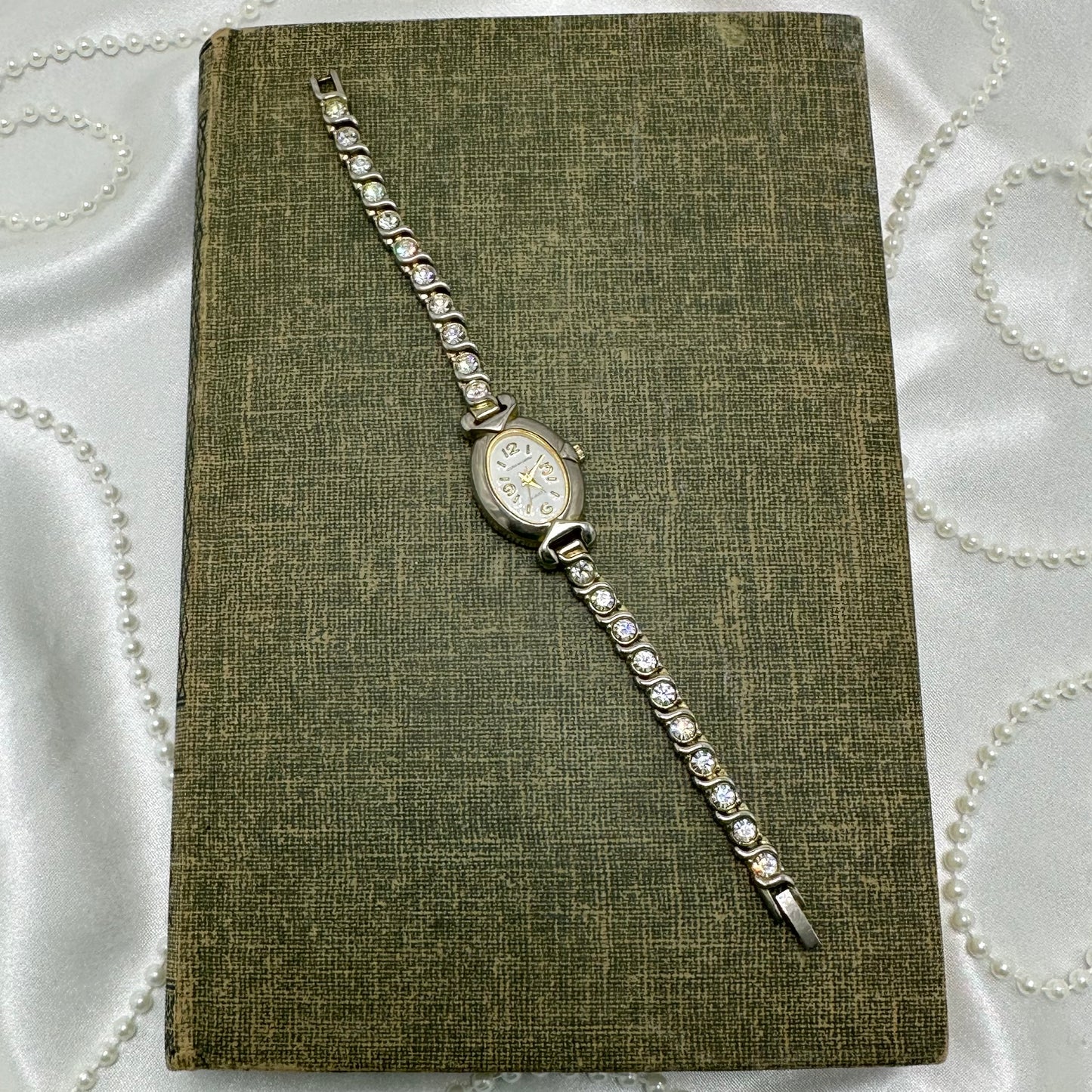 Silver Diamanté Gloria Vanderbilt Watch