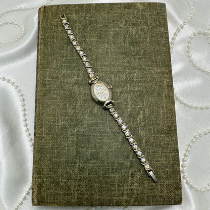 Silver Diamanté Gloria Vanderbilt Watch