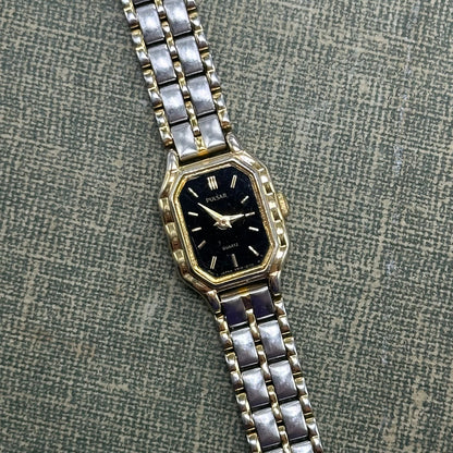 Two-Tone Pulsar Watch with Black Dial