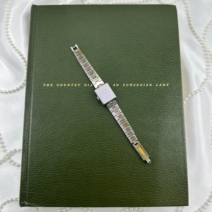 Vintage Wind-Up Silver Square Dial Watch