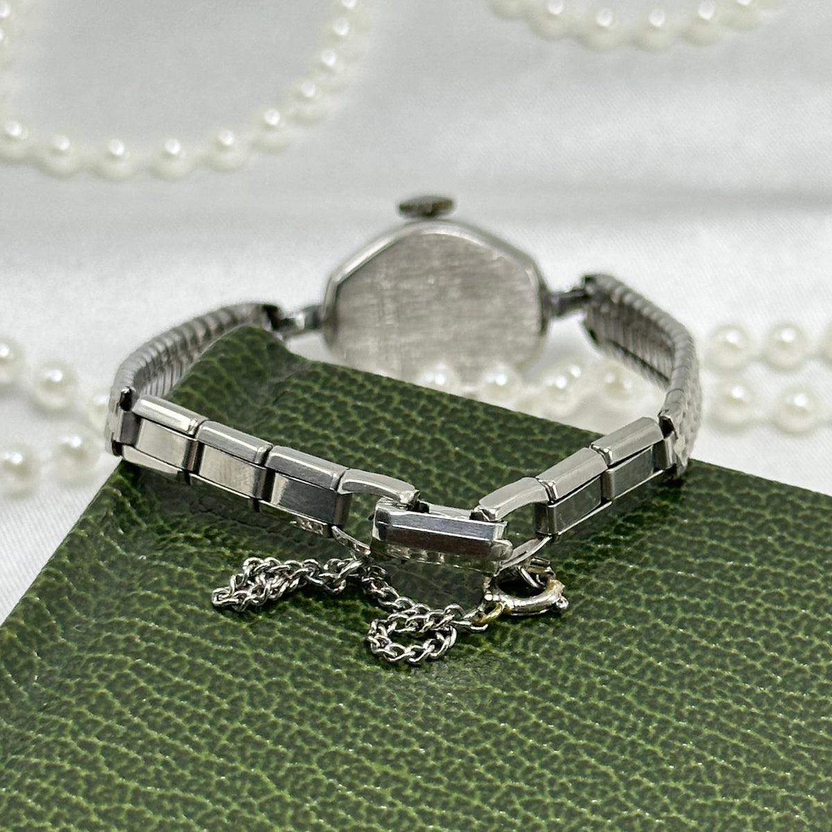 Dainty Vintage Silver Caron Wind-Up Cocktail Watch