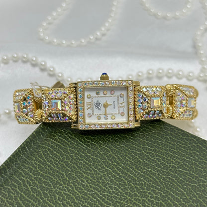 Rare Kirks Folly AB Watch with Blue Jewel Crown
