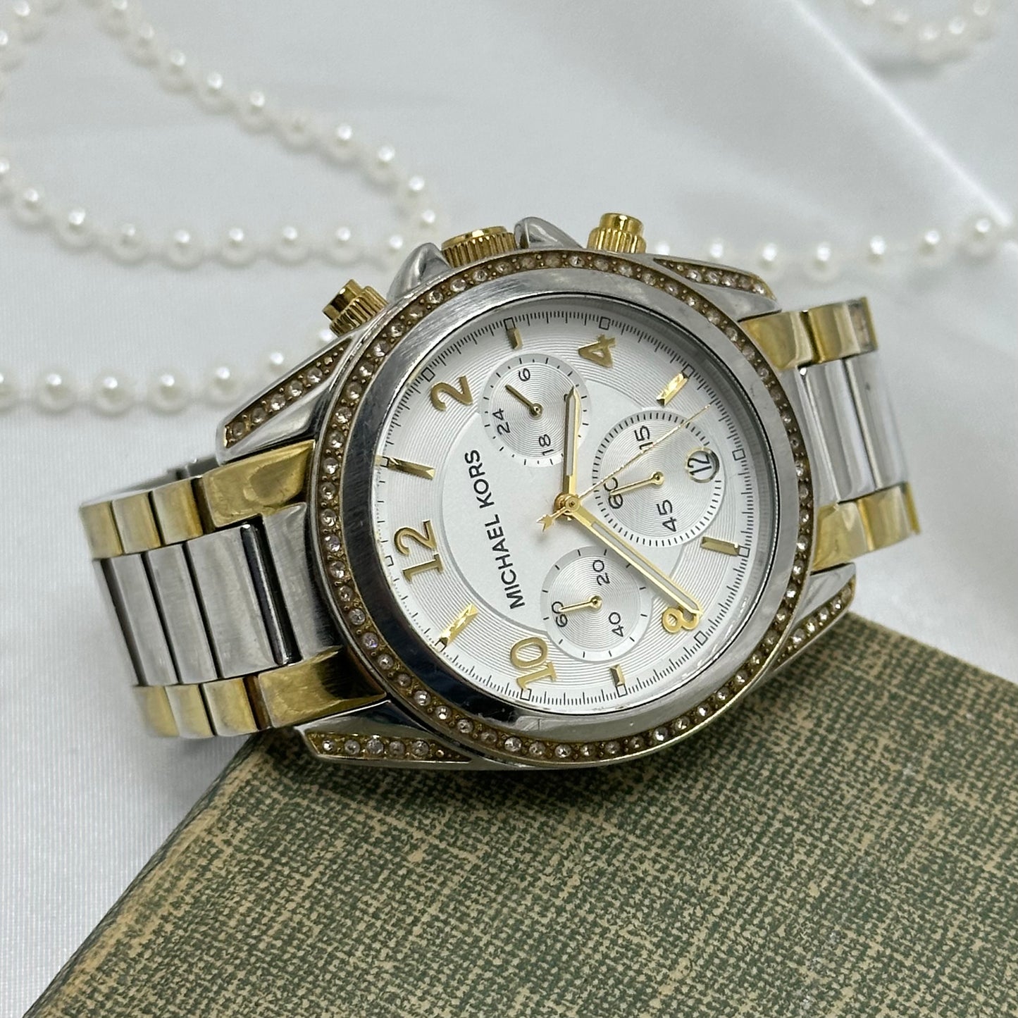 Two-Tone Michael Kors Tank Watch