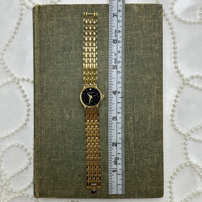 Pierre Cardin Vintage Gold Watch with Black Dial