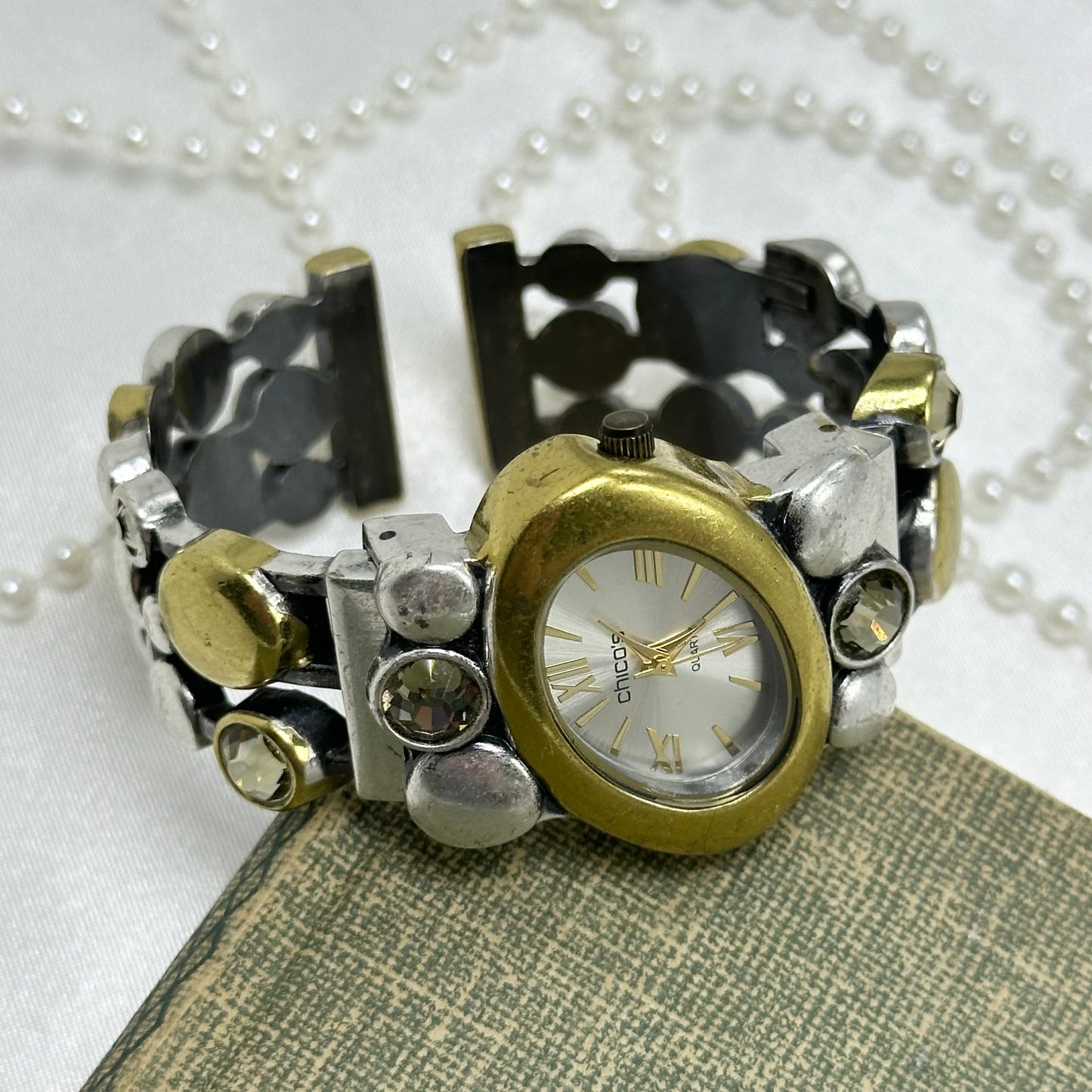 Two-Tone Chico's Cuff Watch