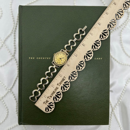 Vintage Collectable Custom Time Wind-Up Gold Watch