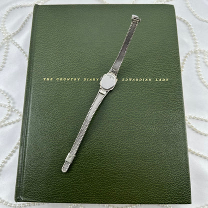 1970's Silver Waltham Wind-Up Watch with Grey Gradient Dial