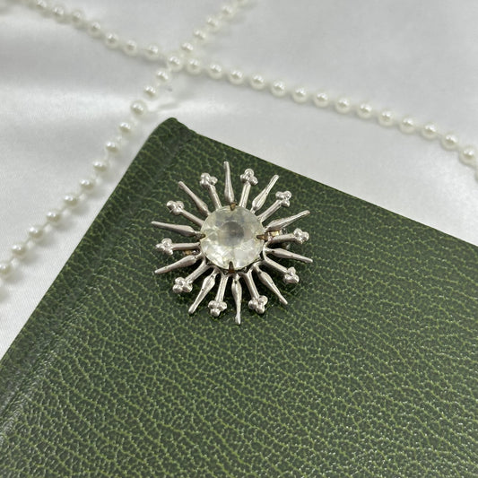 Vintage Silver Starburst Pin