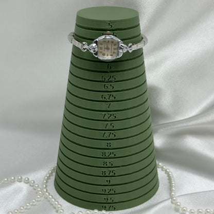 Dainty Silver Waltham Square Dial Wind-Up Watch