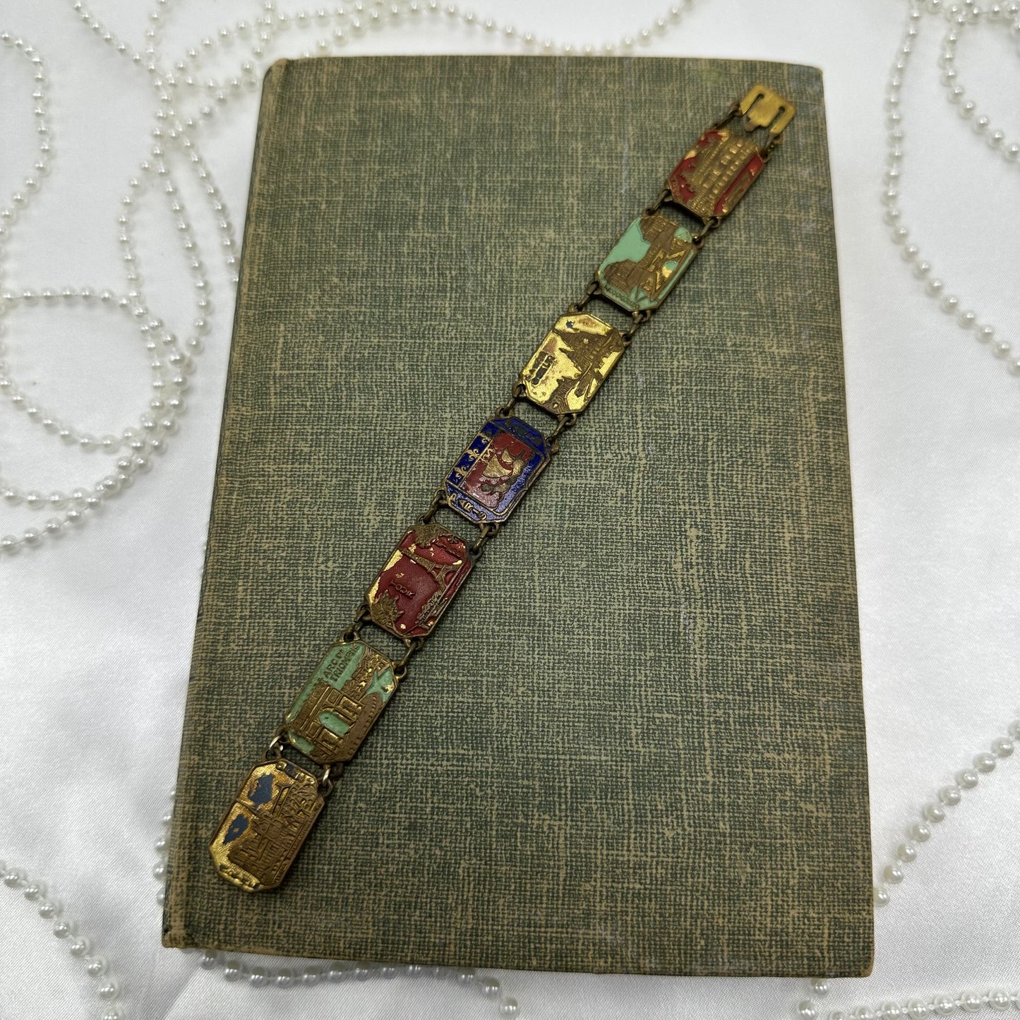 Antique Travel Tile Bracelet