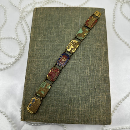 Antique Travel Tile Bracelet