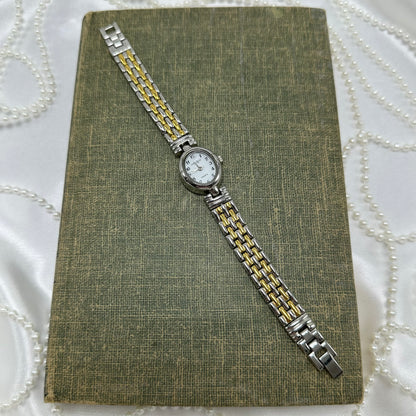 Silver or Two-Tone Reversable Watch