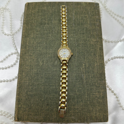 Gold LA Express Diamanté Watch