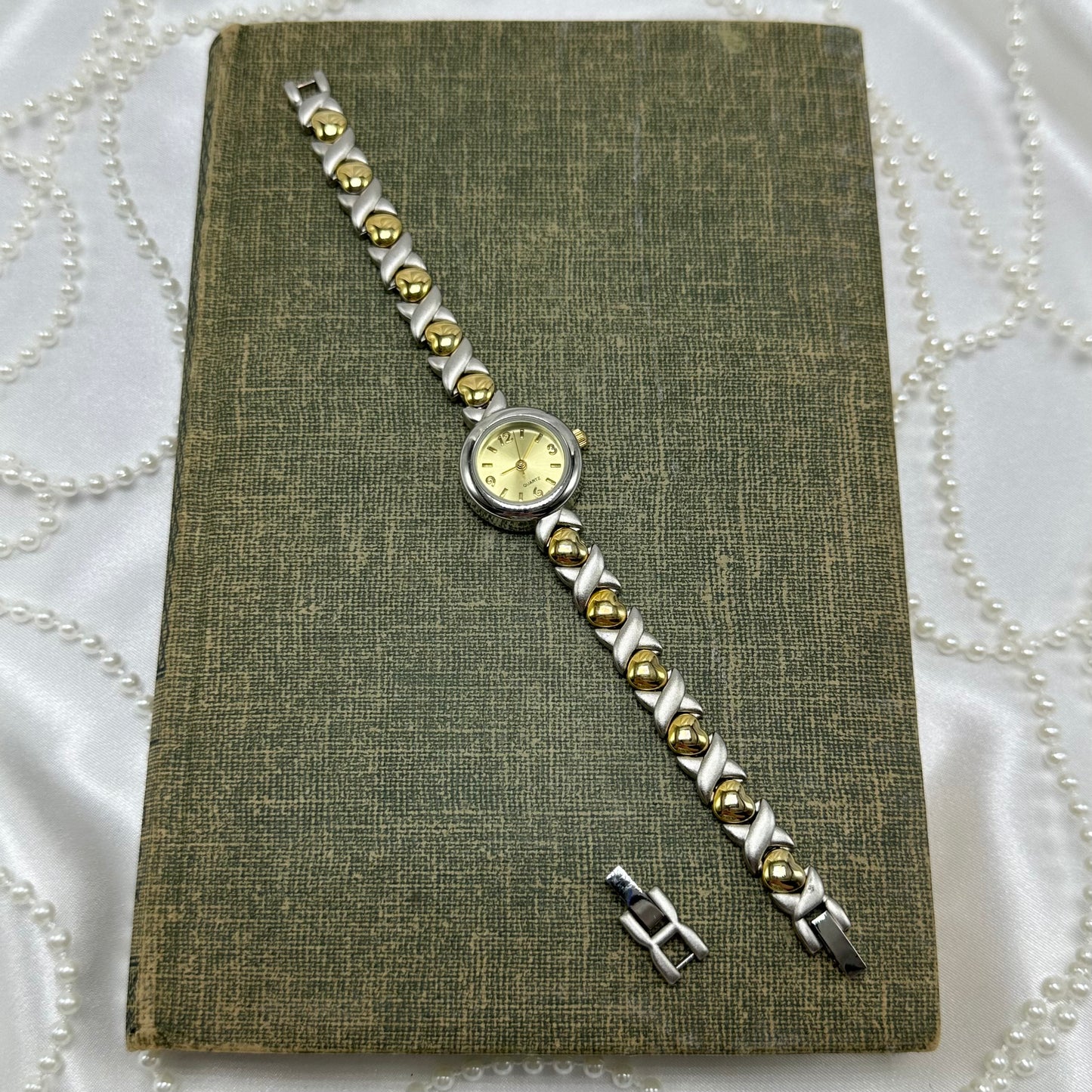 Two-Tone Heart Watch