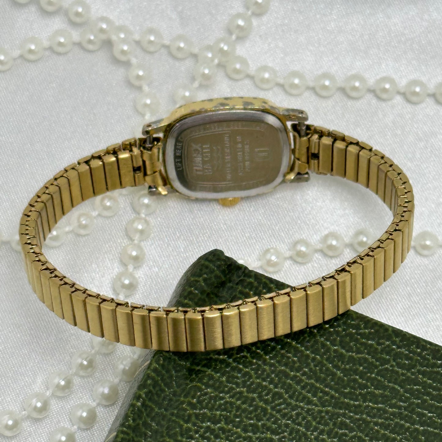 Classic Square Dial Gold Timex Watch