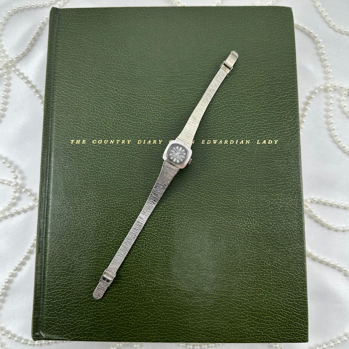1970's Silver Waltham Wind-Up Watch with Grey Gradient Dial