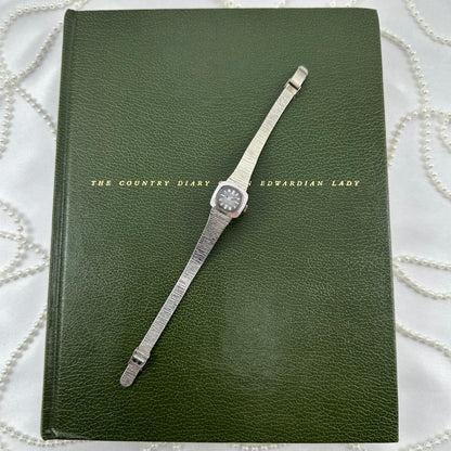 1970's Silver Waltham Wind-Up Watch with Grey Gradient Dial
