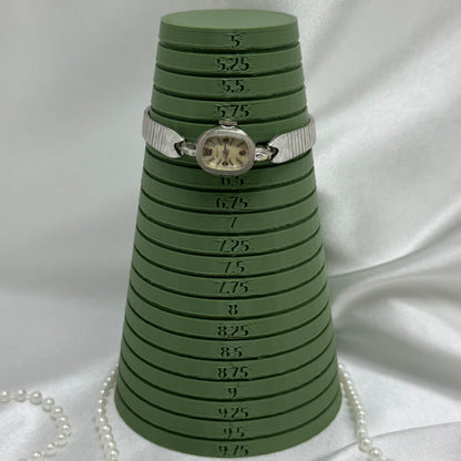 14k Gold Plated Silver 1950's Benrus Wind-Up Cocktail Watch