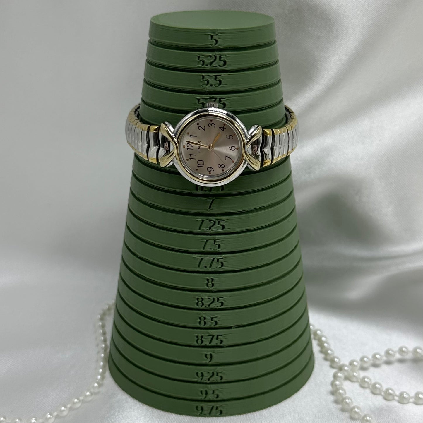 Classic Two-Tone Timex Watch with Round Dial