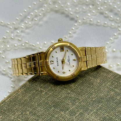 Gold Elgin II Watch with Date Display