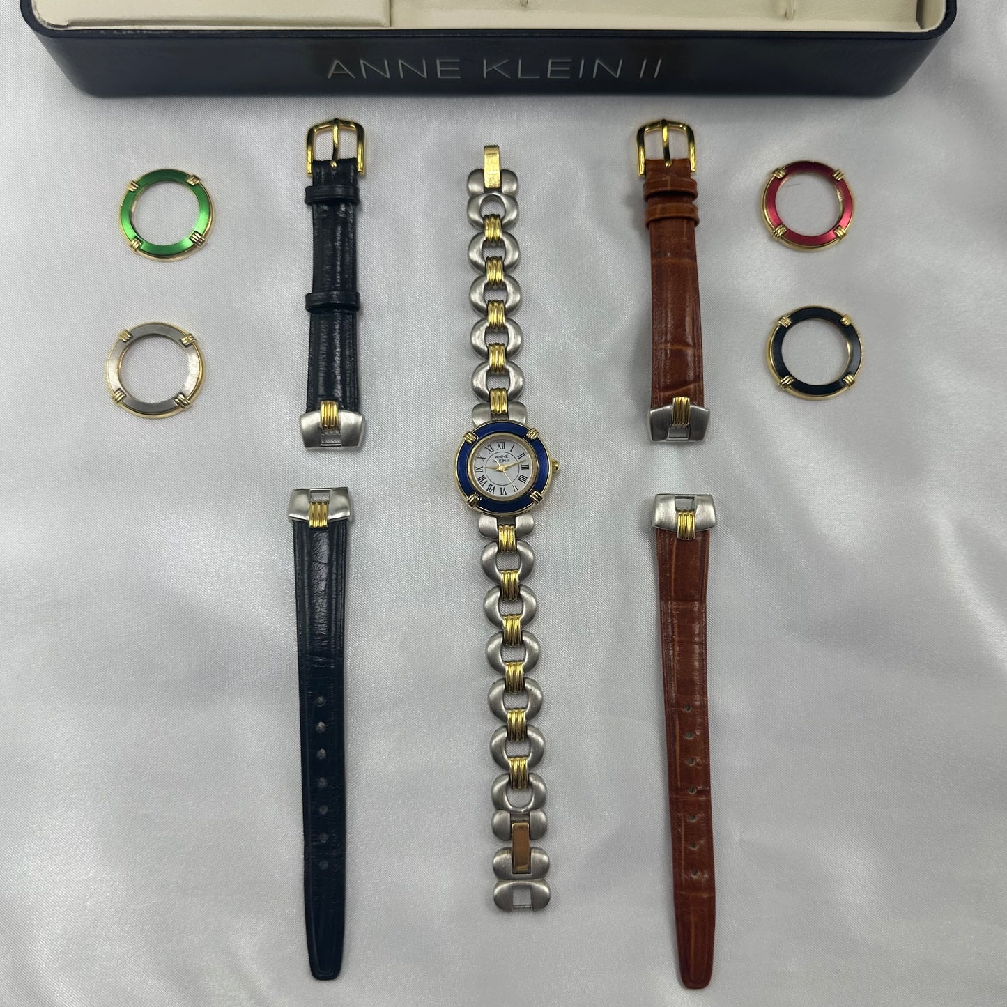 Vintage Anne Klein II Interchangeable Watch Box Set