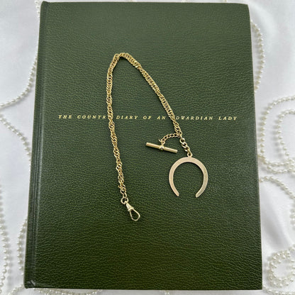 1960's Vintage Gold Twisted Metal Watch Chain with Dog Clip Clasp